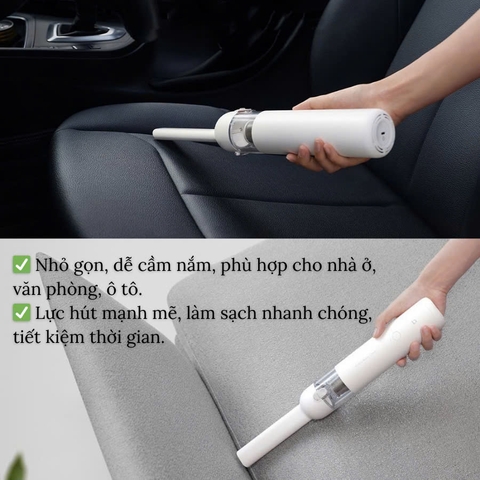 Máy hút bụi cầm tay Xiaomi – Nhỏ gọn, mạnh mẽ, tiện lợi cho mọi không gian