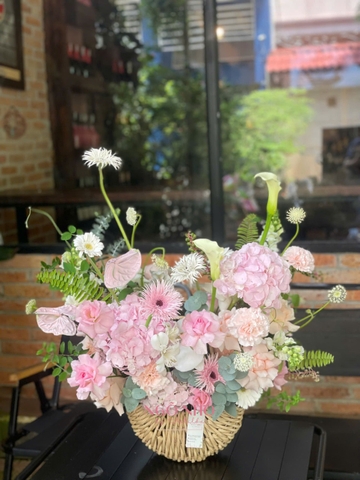 Giỏ Hoa Tông Hồng 950
