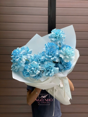 Bó 25 Bông Hồng Sky Blue (Ecuador)