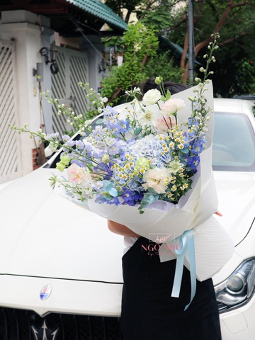Bó Hoa Cẩm Tú Cầu Nhập | Delphinium Xanh 280