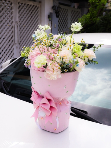 Bó Hoa Nơ Hồng Đứng | CUTE20 Dễ Thương
