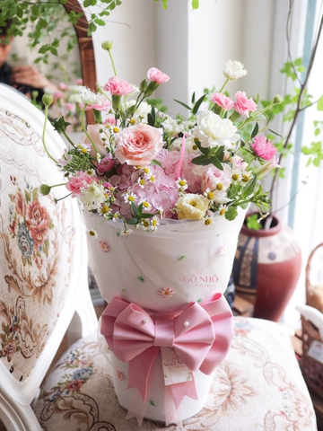 Bó Hoa Nơ Hồng Đứng | CUTE18 Dễ Thương