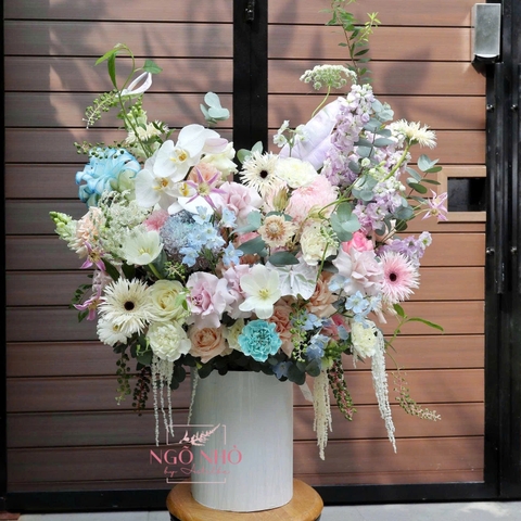 Giỏ Hoa Pastel