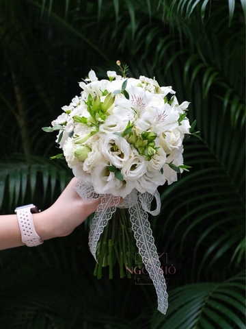Hoa Cưới 205 | Tone Trắng Xanh