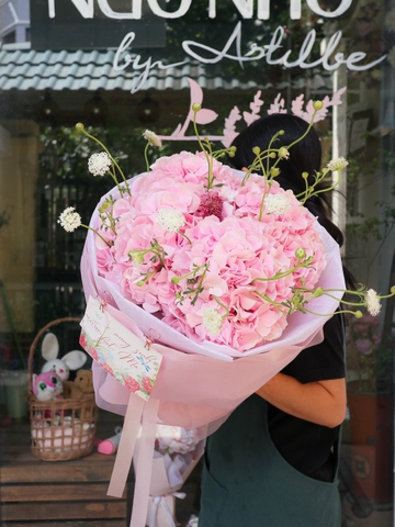 Bó Hoa Tú Cầu Tone Hồng Hà Lan 282