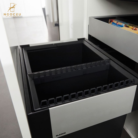 Thùng rác âm tủ 35 lít Blanco Select II 50/3 526202 - Dành cho hệ tủ 50cm