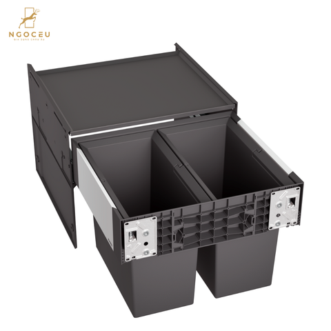 Thùng rác âm tủ 38 lít Blanco Select II 50/2 526201 - Dành cho hệ tủ 50cm