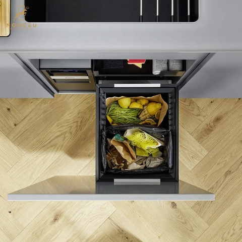 Thùng rác âm tủ 30 lít Blanco Select II 40/1 Combi 526304 - Dành cho hệ tủ 60cm