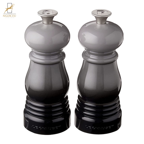 Le Creuset – Set 2 lọ xay muối và hạt tiêu 12.5cm – Màu Xám