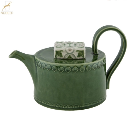 Bordallo – Rua Nova – Ấm trà - Xanh Lá