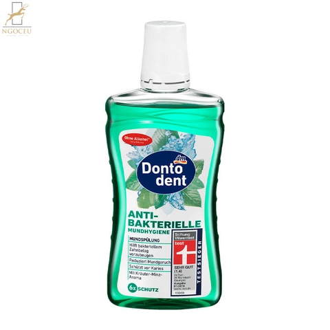 Nước súc miệng kháng khuẩn vệ sinh răng miệng Dontodent - Thương hiệu DM - Lọ 500ml