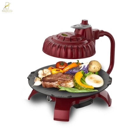 Bếp nướng không khói 3 khay Zaigle Super Grill ZG-MR371 - Màu Đỏ