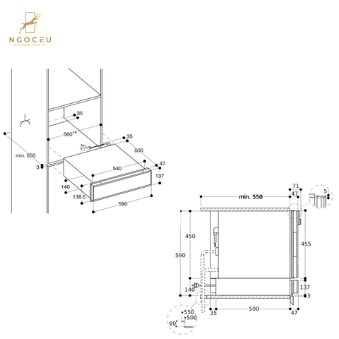 Khay hút chân không Gaggenau DV461110 - Serie 400