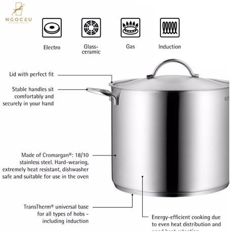 Nồi luộc gà WMF Cromargan 28cm