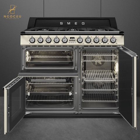 Bếp gas hỗn hợp kèm lò nướng Smeg TR103P