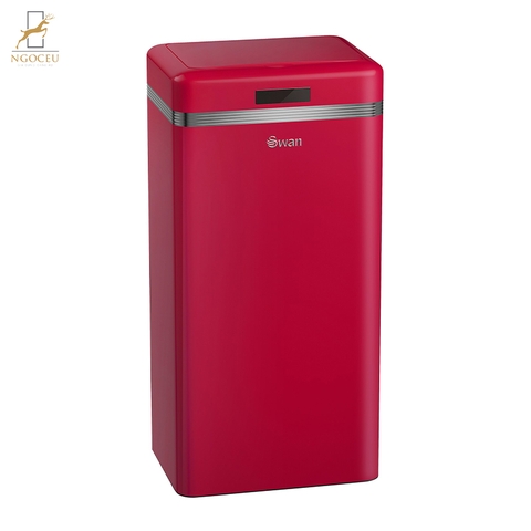 Thùng Rác Cảm Ứng 45L Swan SWKA4500 - Màu Đỏ