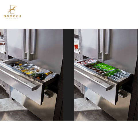 Tủ lạnh 486L âm tủ cửa kiểu Pháp Signature SKSFD3614P - 90cm