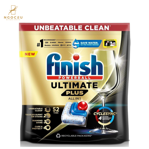 Viên rửa bát Finish Ultimate Plus - 52 viên
