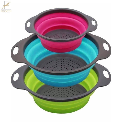 Set 3 rổ Silicon Philwin thông minh