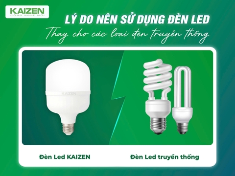 Lý Do Nên Sử Dụng Đèn LED Thay Cho Các Loại Đèn Truyền Thống Lý Do Nên Sử Dụng Đèn LED Thay Cho Các Loại Đèn Truyền Thống