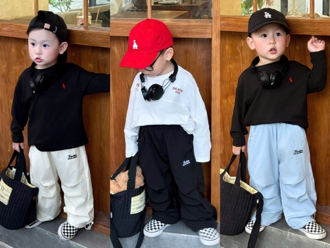 cb406- Combo 3 quần gió lót lưới thêu chữ trẻ em