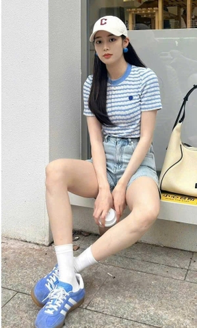 QUAN039- quần jeans ngố xanh ghi  hàng nhà máy full tem