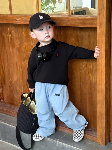 cb406- Combo 3 quần gió lót lưới thêu chữ trẻ em