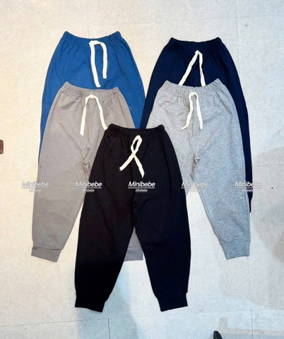 cb405- combo 5 quần cotton zip màu xanh than mềm mượt