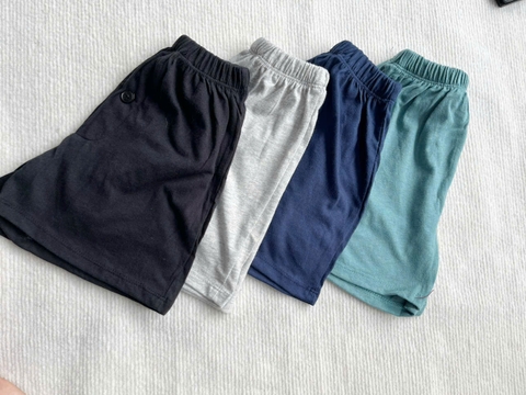 CB252-Combo 4 quần cotton 1 cúc cạp chun chất mát lịm