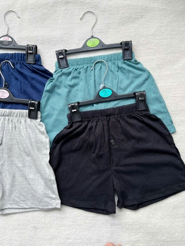 CB252-Combo 4 quần cotton 1 cúc cạp chun chất mát lịm