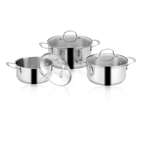 Bộ Nồi EUROSUN MC1605-Innovati Cao Cấp 6 Món, INOX SUS304 3 Lớp Bộ Nồi EUROSUN MC1605-Innovati Cao Cấp 6 Món, INOX SUS304 3 Lớp