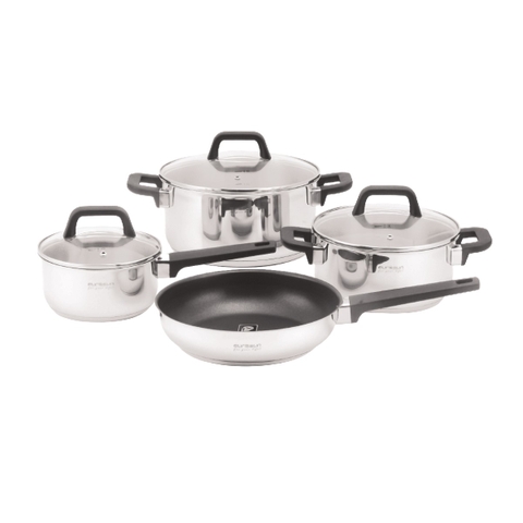Bộ Nồi Chảo EUROSUN MC1609-EVA Cao Cấp 7 Món, INOX SUS304 3 Lớp Bộ Nồi Chảo EUROSUN MC1609-EVA Cao Cấp 7 Món, INOX SUS304 3 Lớp