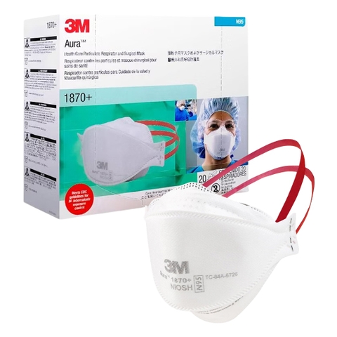 Khẩu Trang 3M 1870+ Aura™ Tiêu Chuẩn Y Tế N95 - Hàng Chính Hãng 3M Khẩu Trang 3M 1870+ Aura™ Tiêu Chuẩn Y Tế N95 - Hàng Chính Hãng 3M