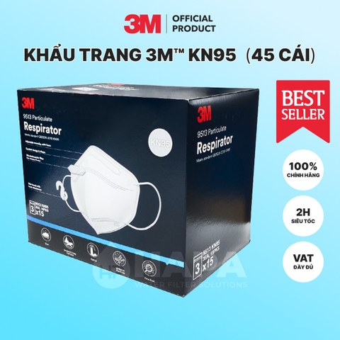 Khẩu Trang 3M KN95 9513 (Hộp 45 cái) - Chính hãng 3M Singapore Khẩu Trang 3M KN95 9513 (Hộp 45 cái) - Chính hãng 3M Singapore