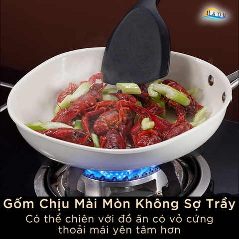 Chảo Ceramic Chống Dính Bếp Từ SSGP 26cm, Chống Dính 2 Mặt, Đáy 3 Lớp, Đạt Chất Lượng LFGB Đức