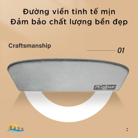 Thảm Lau Chân Siêu Thấm Hút HADU, Lông Cừu San Hô, Chống Trượt, Mềm Mại, 40x60cm