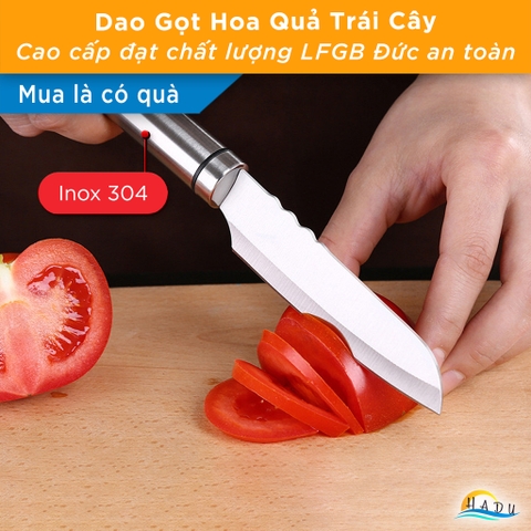 Dao Gọt Hoa Quả SSGP, Thép Martensitic Đức, Lưỡi 9cm, Sắc Bén, Độ Cứng Cao
