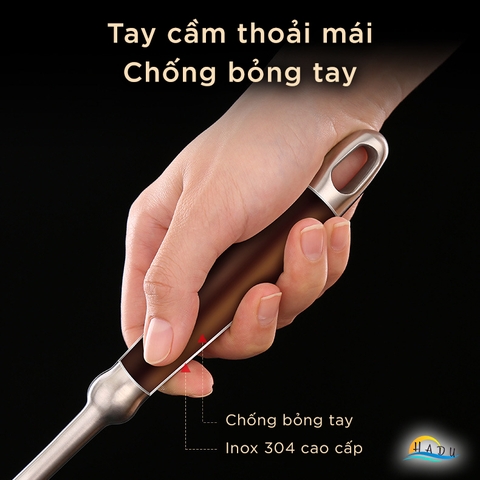 Bộ Dụng Cụ Nhà Bếp Nấu Ăn 6 Món Inox 304 Cao Cấp Đạt Chất Lượng Đức Xoay 360 Độ SSGP