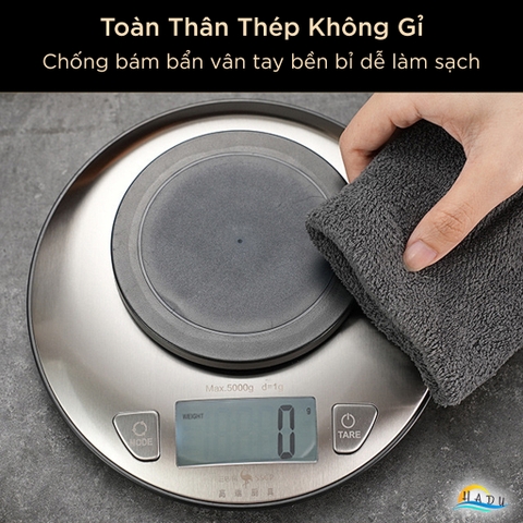 Cân Điện Tử 5KG – Thép Không Gỉ, Chuyển Đổi 7 Đơn Vị, Màn Hình Nghiêng Có Đèn, Cảm Biến Chính Xác, Tự Động Tắt SSGP