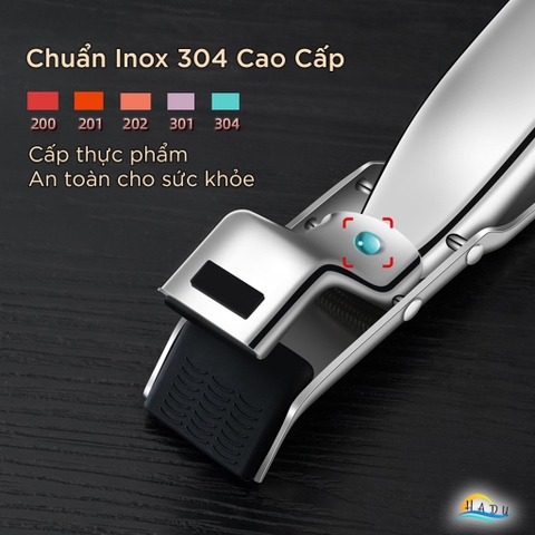 Kẹp Gắp Đồ Nóng SSGP Inox 304, Đầu Silicone Chống Trượt, Đạt Chất Lượng LFGB Đức