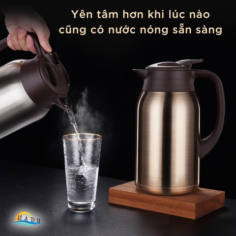 Bình Thủy Giữ Nhiệt SSGP 2L, Lõi Inox 316L, Giữ Nóng 50 Giờ, Vòi Chống Tràn, Đạt Chất Lượng LFGB Đức