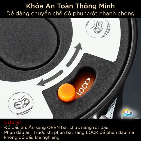 Bình Xịt Dầu Ăn Thủy Tinh SSGP 700ml, 2 Chế Độ Phun Rót, Định Lượng, Đạt Chất Lượng LFGB Đức