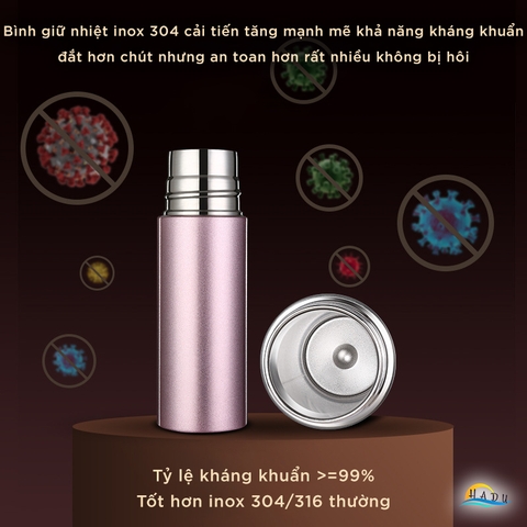 Bình Giữ Nhiệt Mini SSGP 150ml, Lõi Inox 316L, Kháng Khuẩn, Nhiều Màu