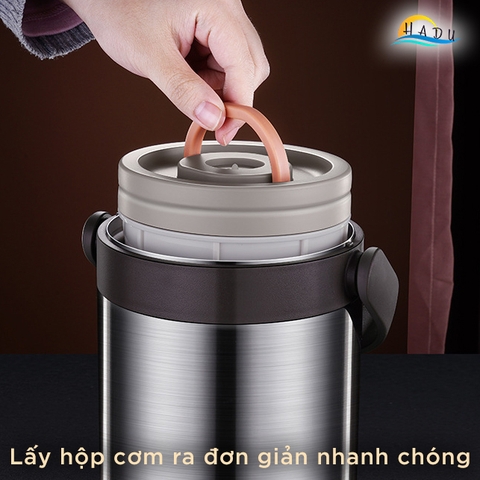 Hộp Cơm Giữ Nhiệt 10 Lớp SSGP, Lõi Inox 316L, Giữ Nóng 6 Giờ, Đạt Chất Lượng LFGB Đức