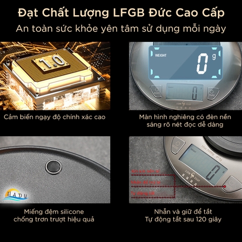 Cân Điện Tử 5KG – Thép Không Gỉ, Chuyển Đổi 7 Đơn Vị, Màn Hình Nghiêng Có Đèn, Cảm Biến Chính Xác, Tự Động Tắt SSGP