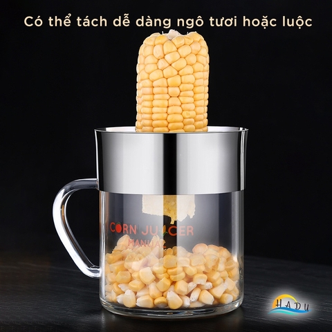 Dụng Cụ Vắt Cam và Tách Hạt Ngô 2 trong 1 CCKO, Lõi Inox 304, Cốc Thủy Tinh 600ml