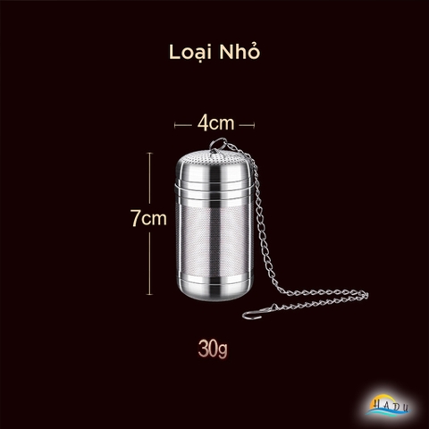 Dụng Cụ Lọc Gia Vị và Trà SSGP, Inox 316L, Nắp Xoáy, Kèm Móc Treo, Đạt Chất Lượng LFGB Đức