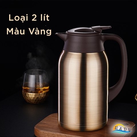 Bình Thủy Giữ Nhiệt SSGP 2L, Lõi Inox 316L, Giữ Nóng 50 Giờ, Vòi Chống Tràn, Đạt Chất Lượng LFGB Đức