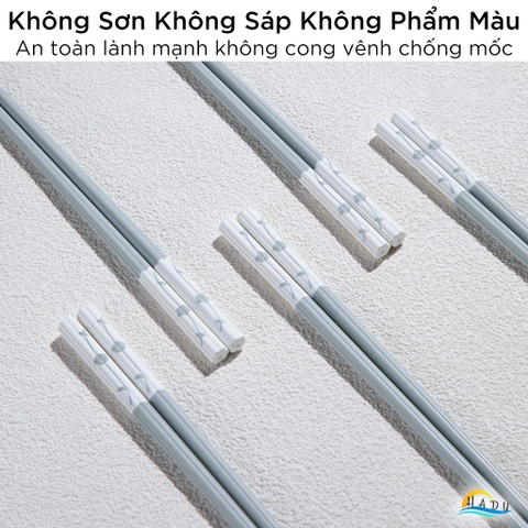 Bộ 5 Đôi Đũa Sợi Thủy Tinh HADU Chống Mốc, Kháng Khuẩn, Chống Trơn, Dài 24.3cm
