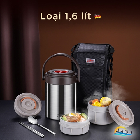 Hộp Cơm Giữ Nhiệt 10 Lớp SSGP, Lõi Inox 316L, Giữ Nóng 6 Giờ, Đạt Chất Lượng LFGB Đức